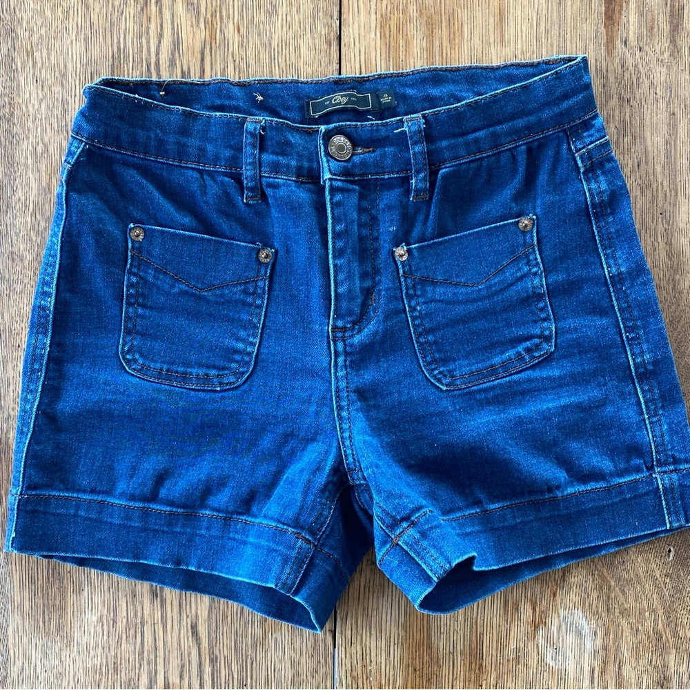 Obey Dark Blue Jean Shorts for Women